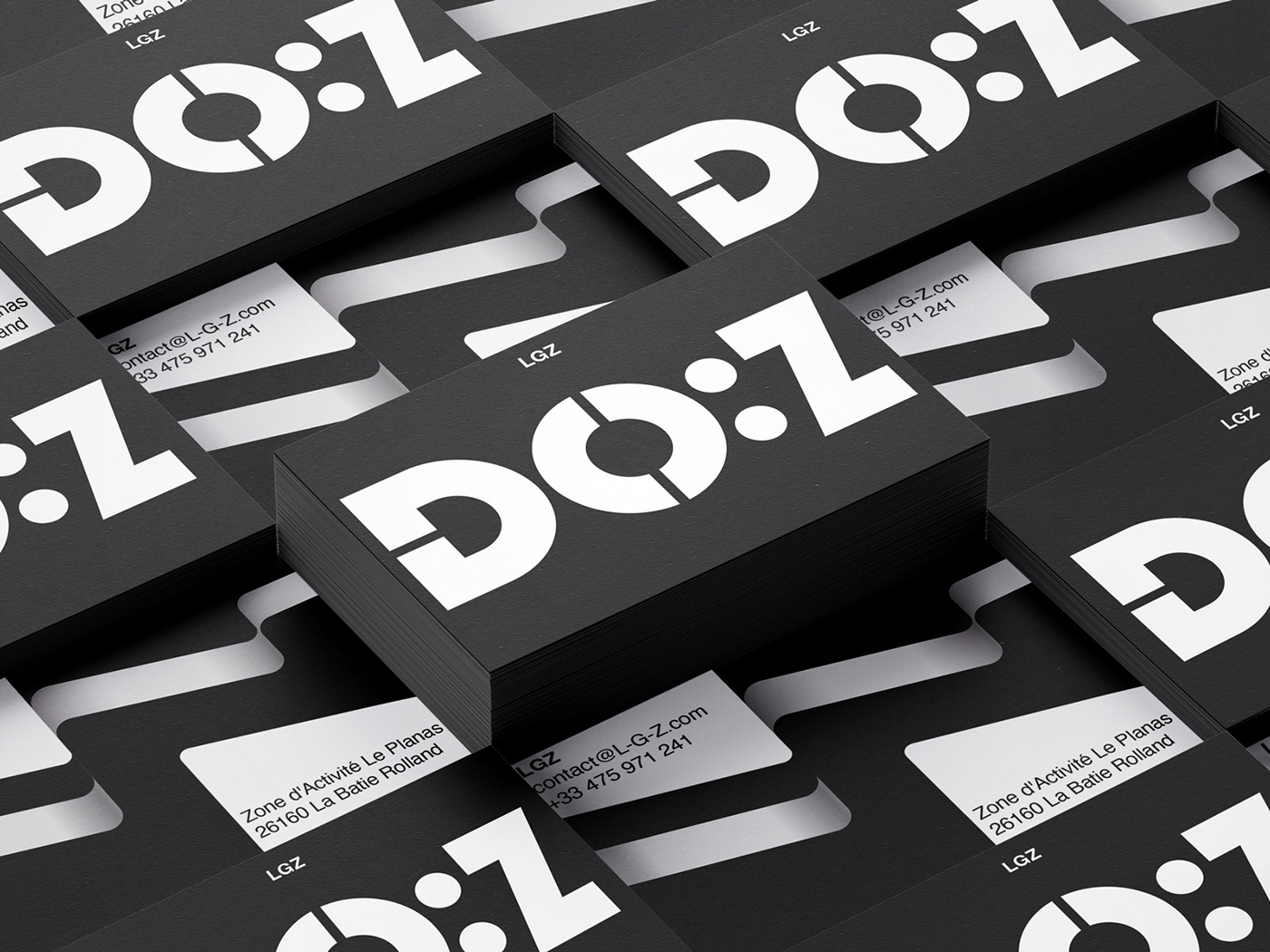 Brand identity and business cards for a french company LGZ by Name is Wendy