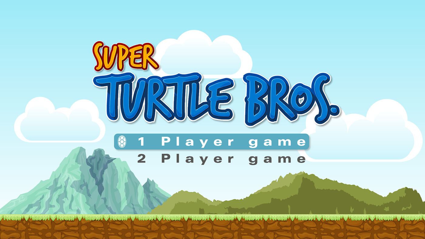 ILLUSTRATION  videogame super mario bros Turtle Interface