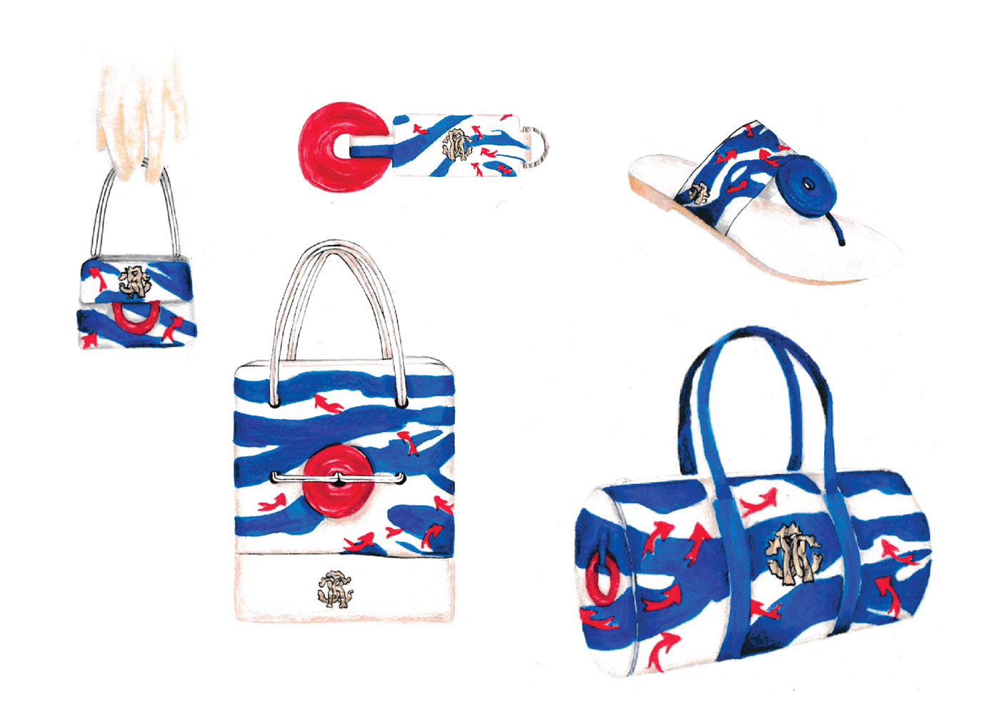 Accessory handbag footwear small leather goods robert cavalli ukiyo-e japan Animal Prints