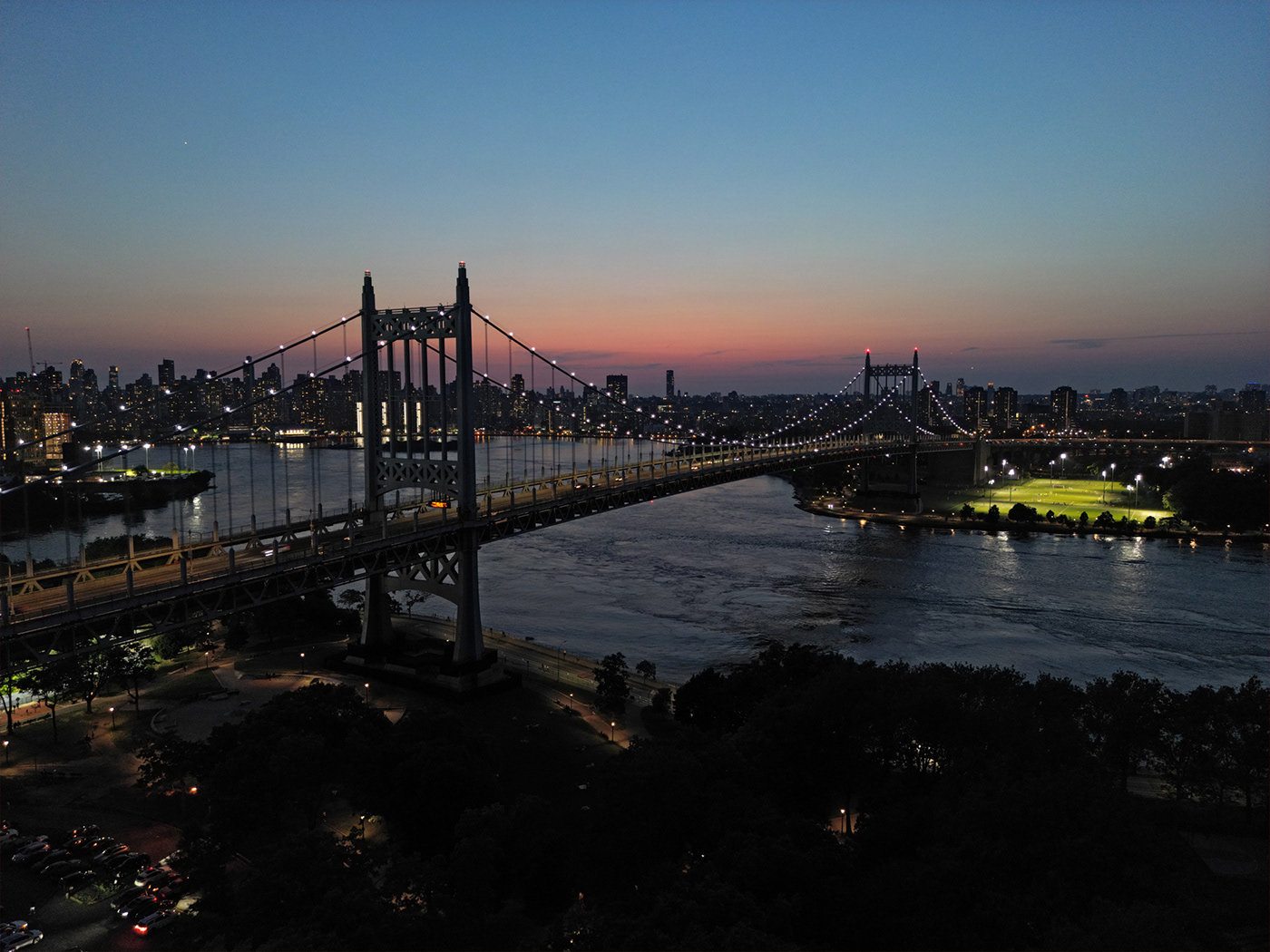 bridge sunset Aerial Aerial Photography drone Drone photography Queens twilight bridges nyc