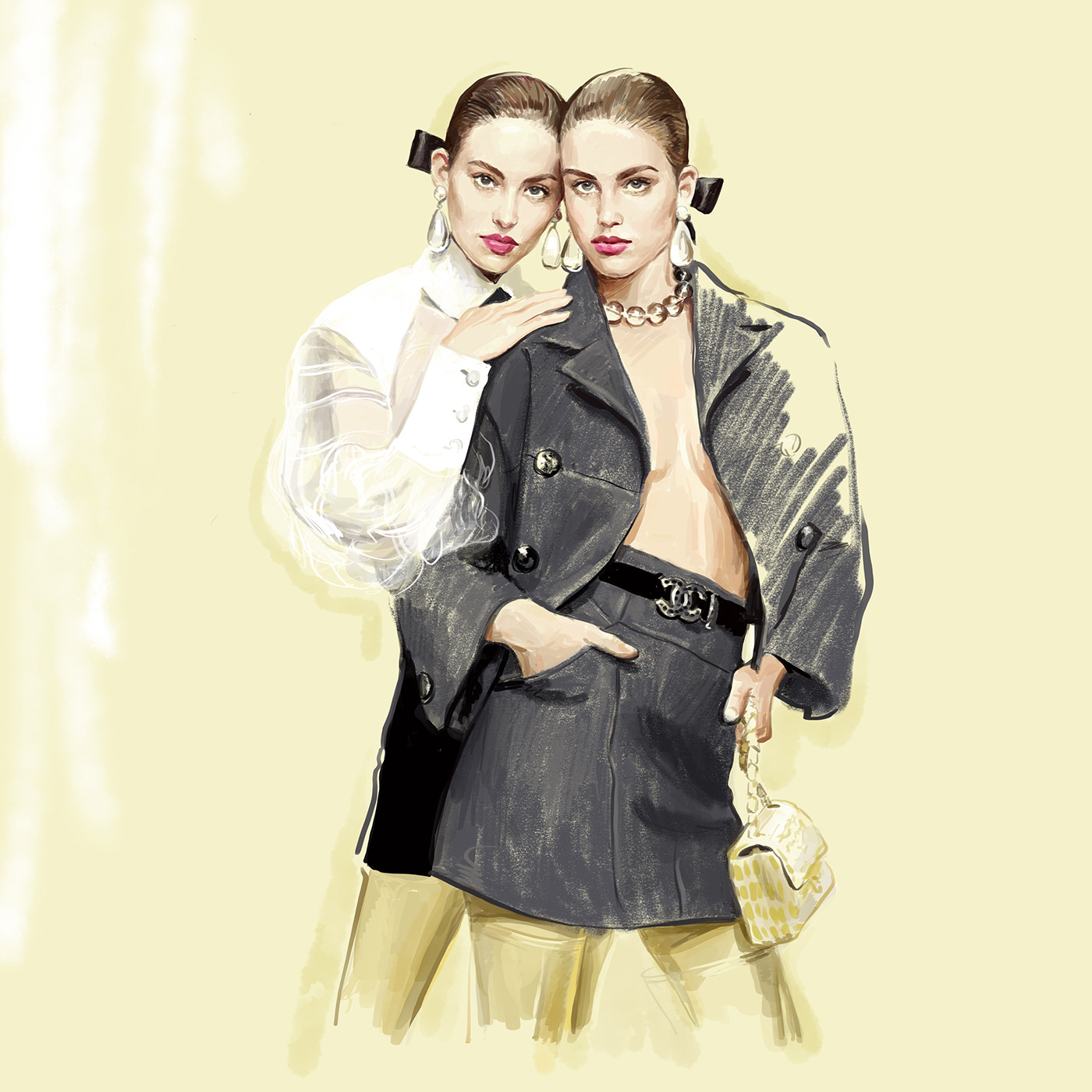 artwork diana_kuksa Digital Artwork dress Fashion Girl fashion illustration fashion sketch Haute couture illustration fashion