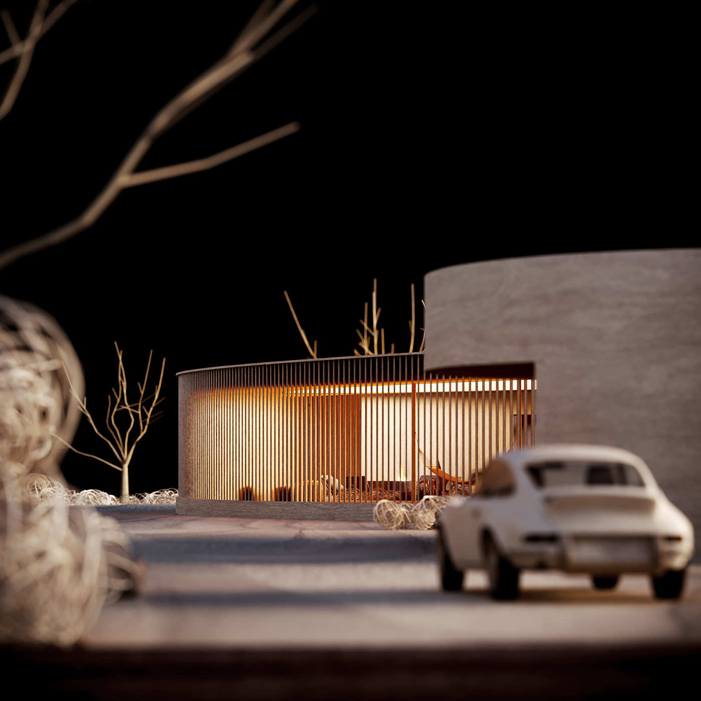 architecture CGI design model Render wood