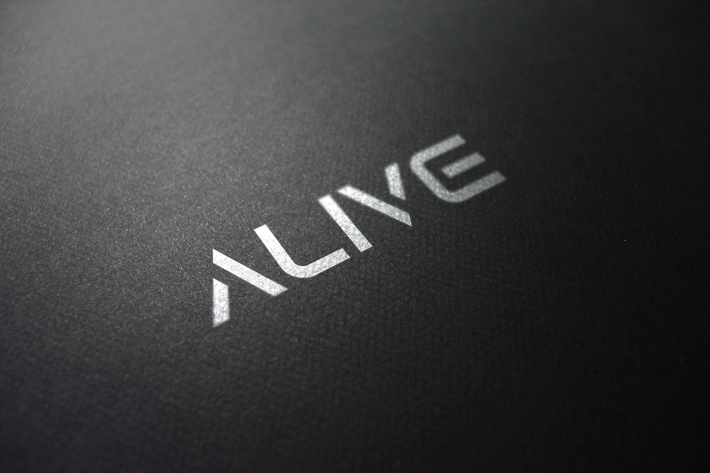 logo lettermark alive graphic design  Logo Design Mockup minimalist
