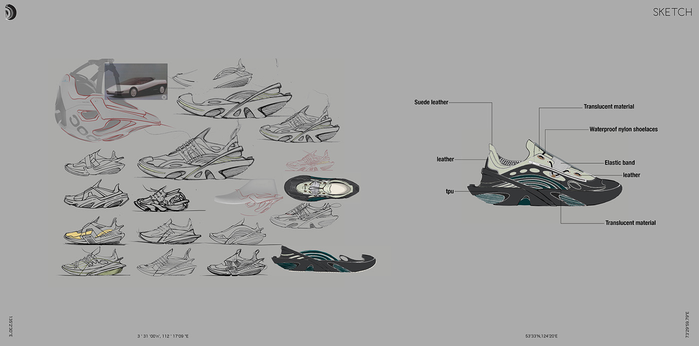 Fashion  footwear footweardesign modular modular design portfolio product shoedesign sketch