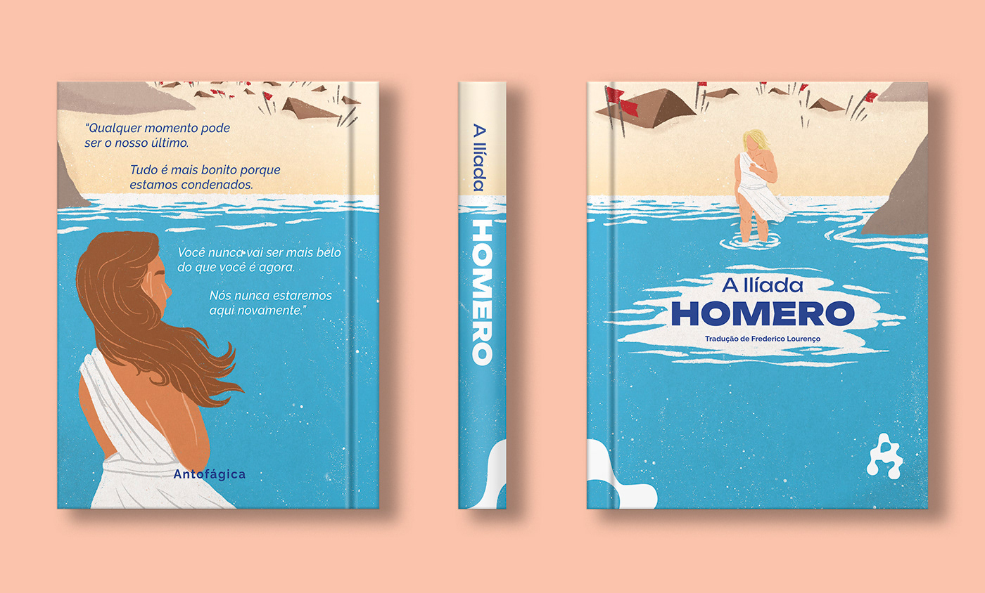 Homer HOMERO book cover Livro book design Ilíada projeto gráfico