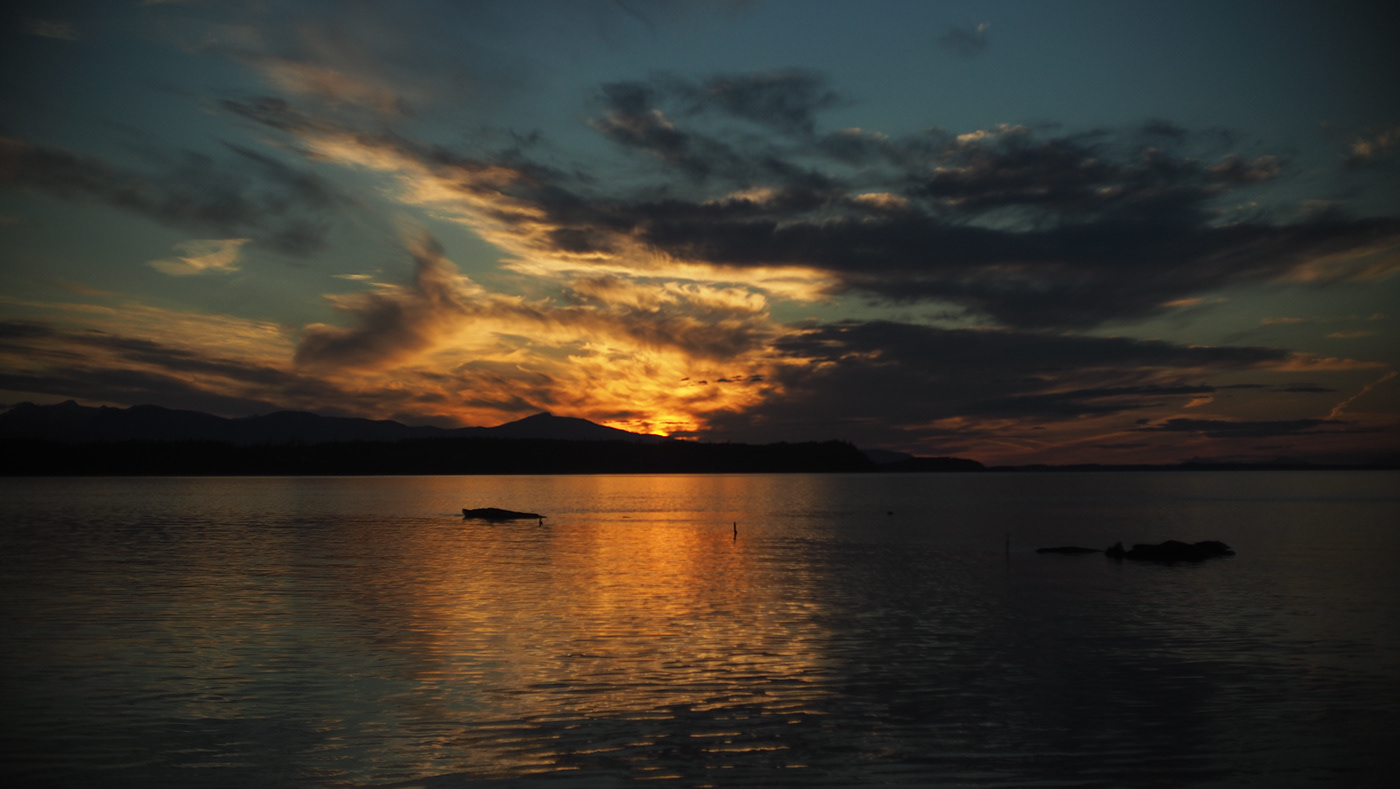 Enna lens 23mm f28 Hornby Island olympus pen f sunset