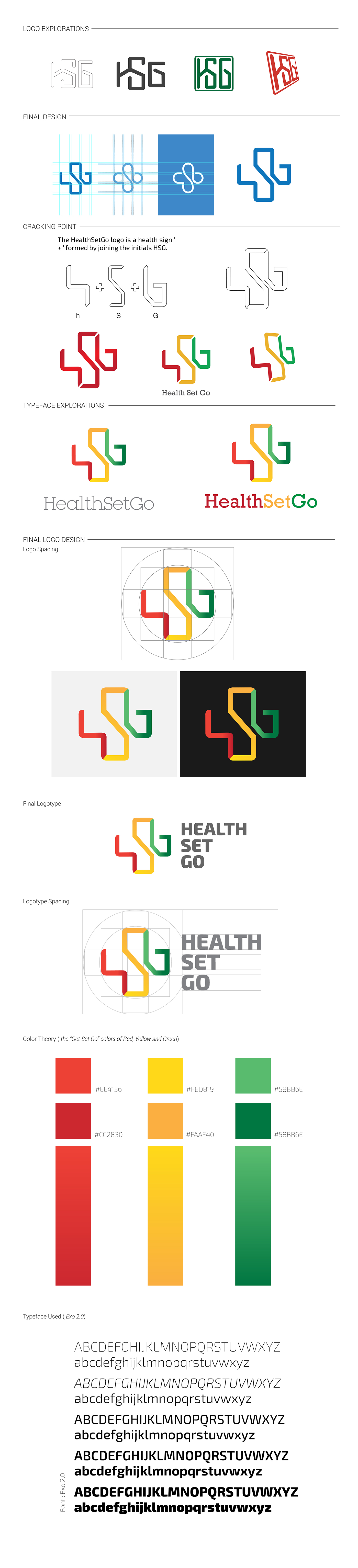 branding  graphic design  healthcare HealthSetGo hsg brochure design Logo Design