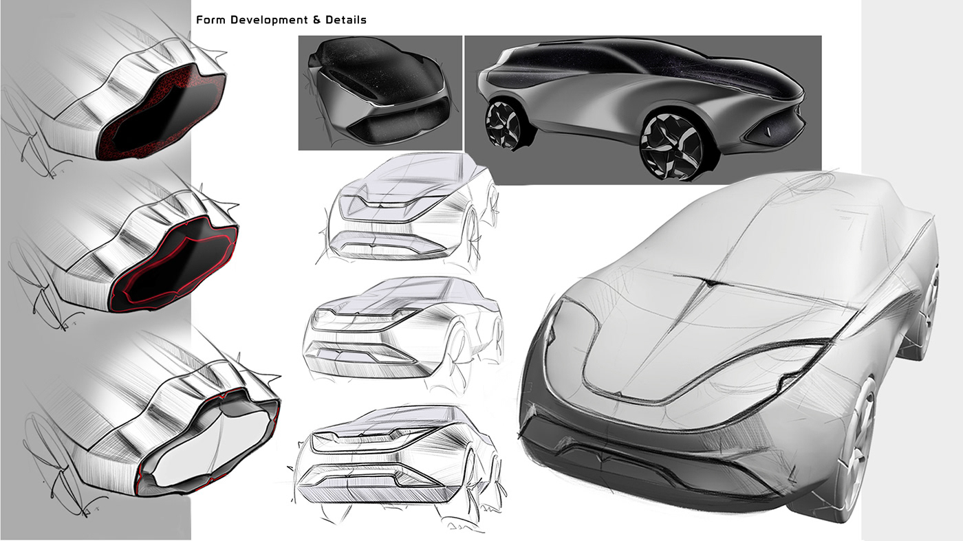 architecture automotive   car concept design design industrial design  photoshop design portfolio Transportation Design