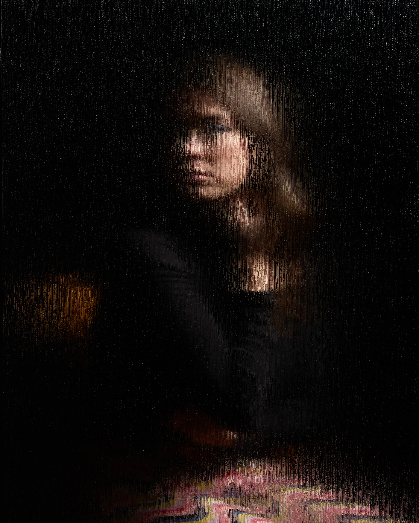 abstract DISTORTED glass painterly Photography  photoshoot portrait woman