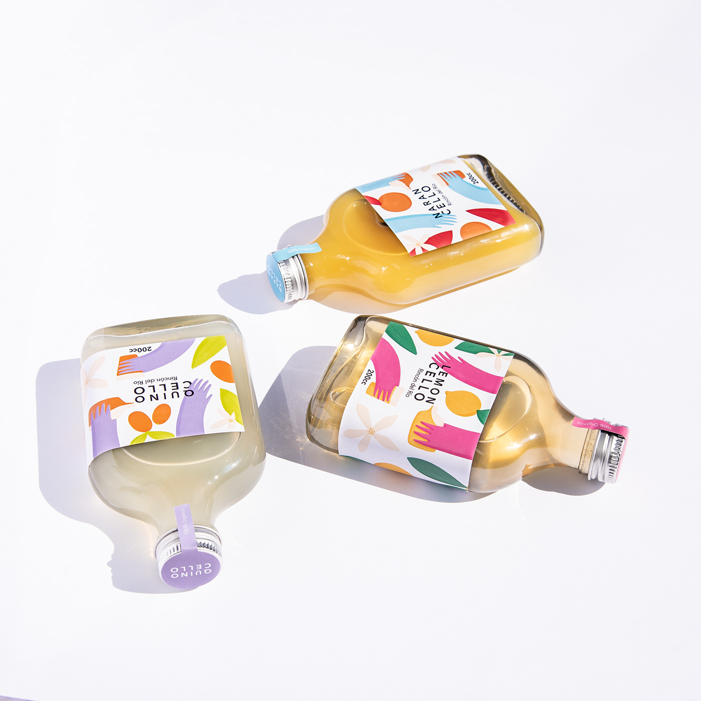 ILLUSTRATION  Packaging product design  bebidas Fruit lemoncello liquor bottle Label Licor