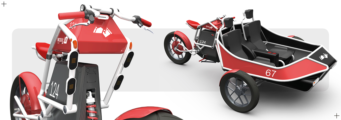 vehicles shared modular modularity Bike motorbike motorcycle Sidecar French user