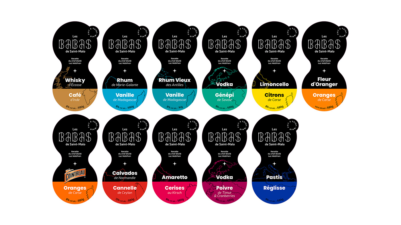 babas branding  Food  identité visuelle logos rebranding Saint-Malo   visual identity