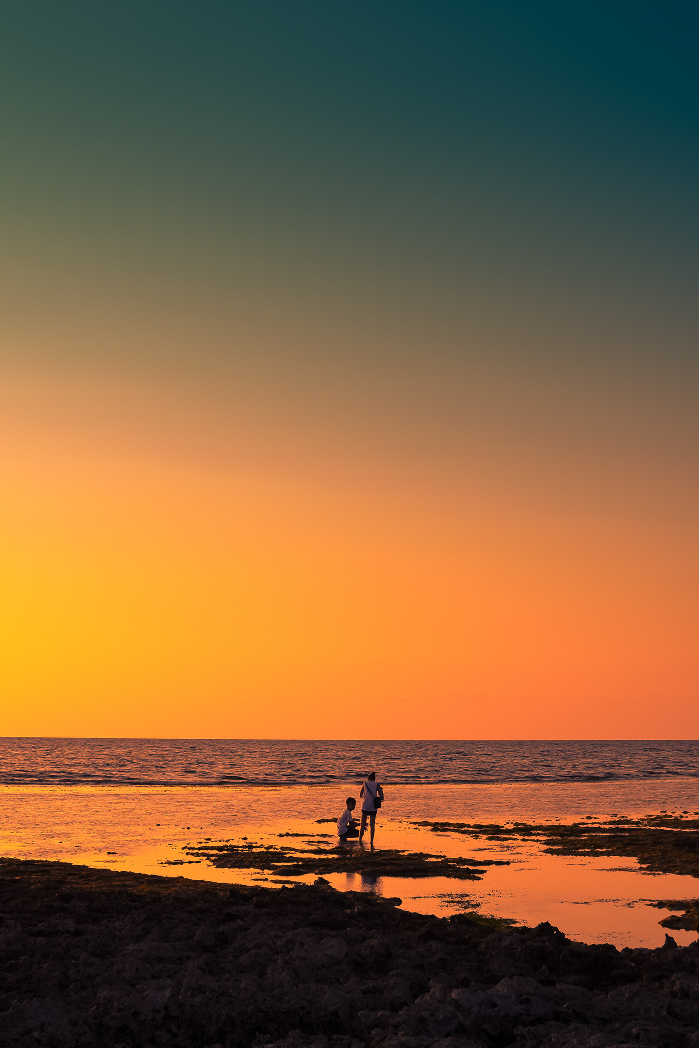 sunset pastel silhoutte philippines summer launion Immukiisland