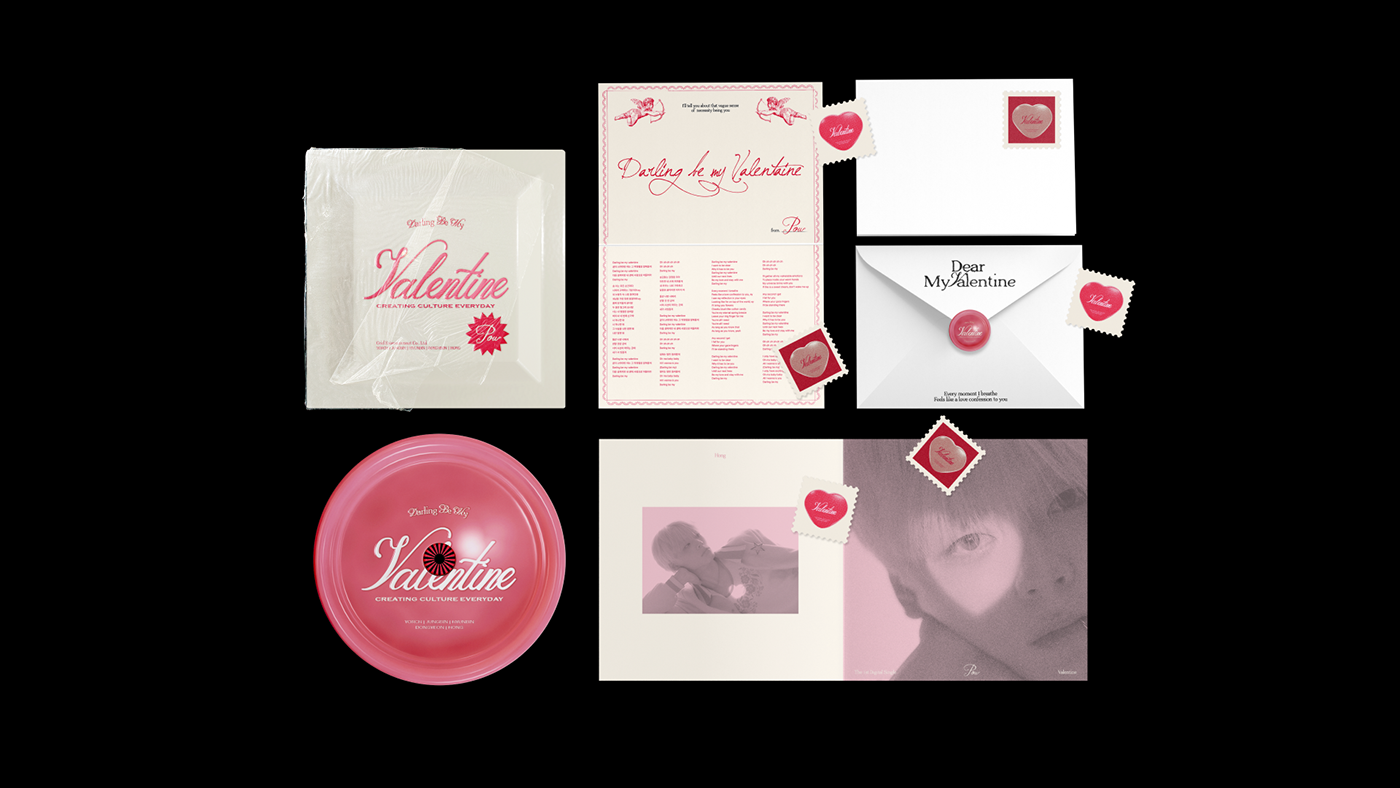 graphic design  package graphic album cover artwork lettering typography   kpop