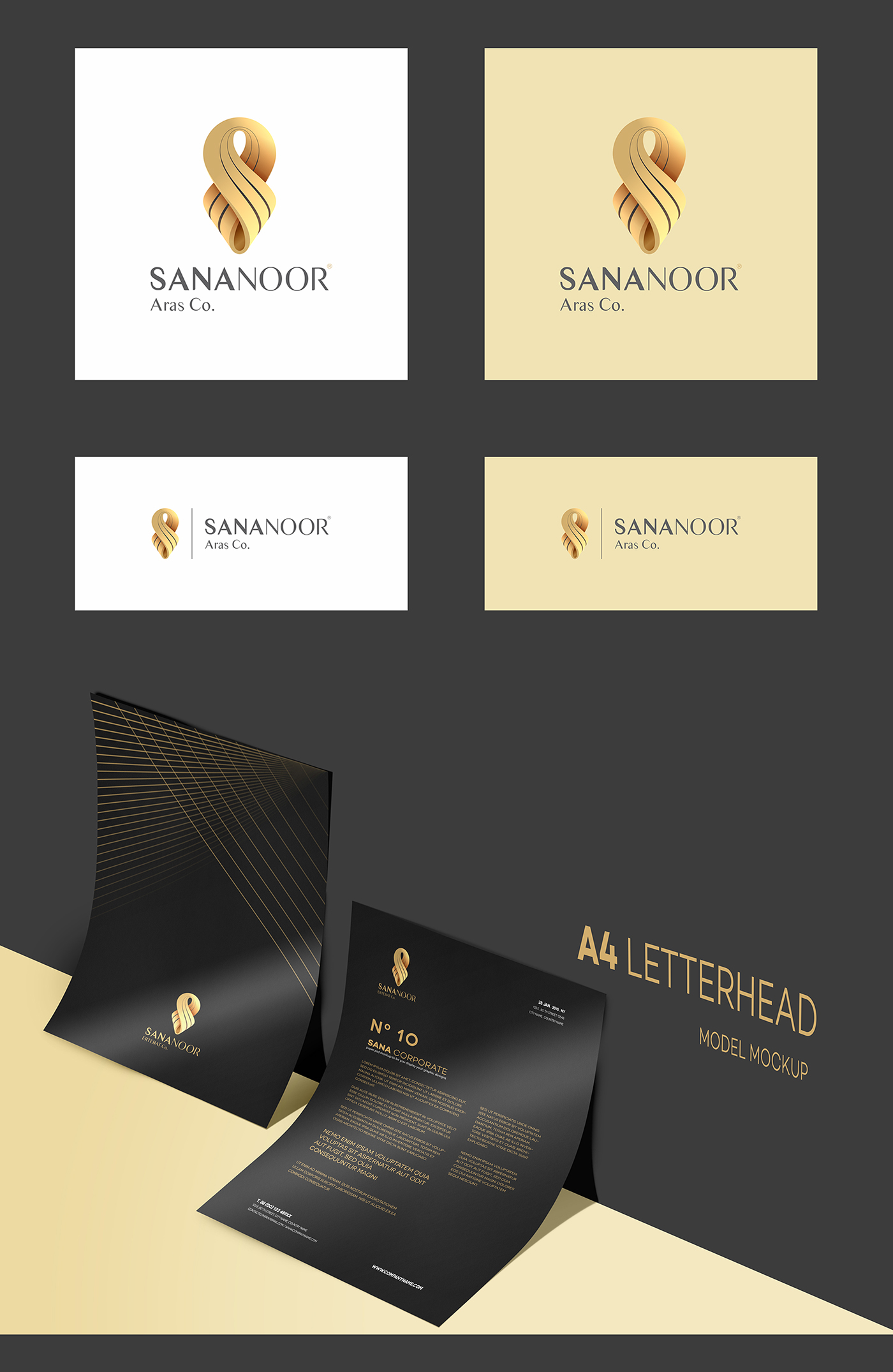 logo sign gold luxury swan commercial trademark Stationery brand identity Corporate Identity Iran persian emirates