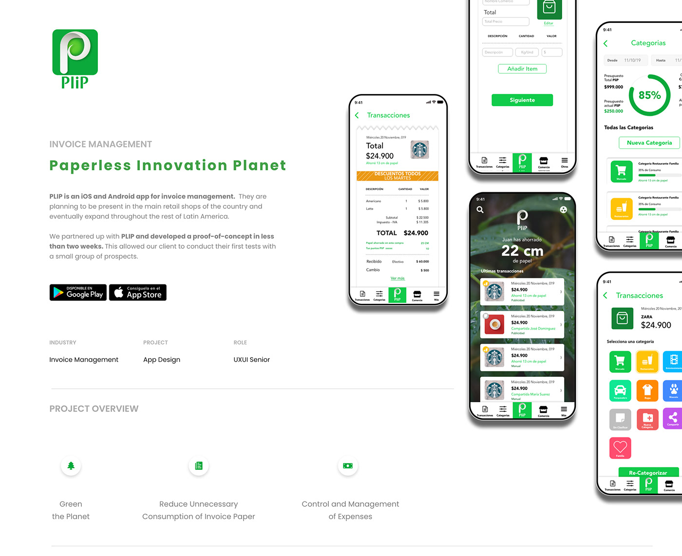 adobexd app design invoice management Paperless UI ux