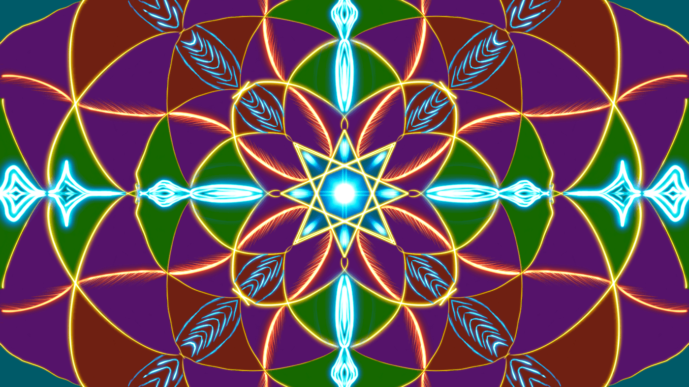 sacred geometry digital painting geometric