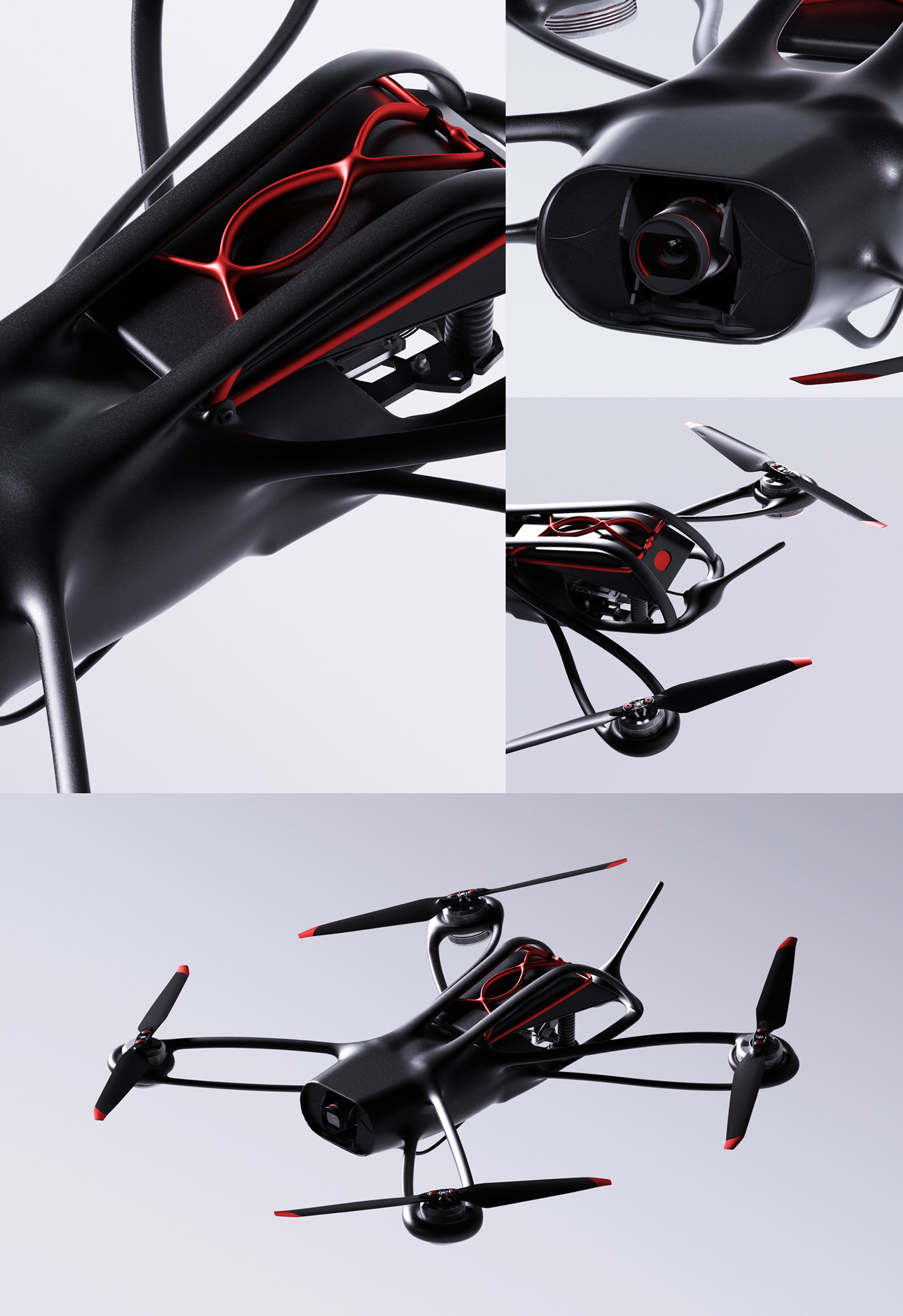 3D industrial design  product design  Render visualization concept tech drone FPV cinematography