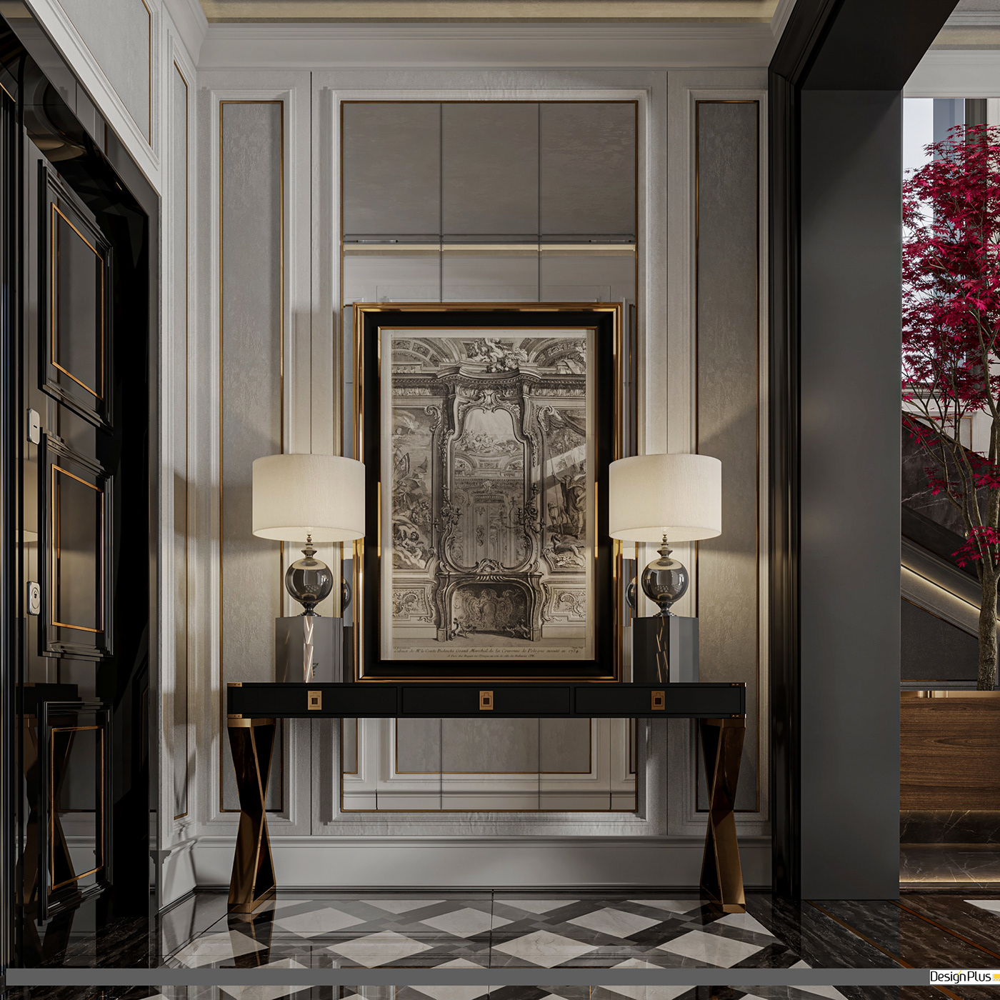 elegant indoor luxury visualization
