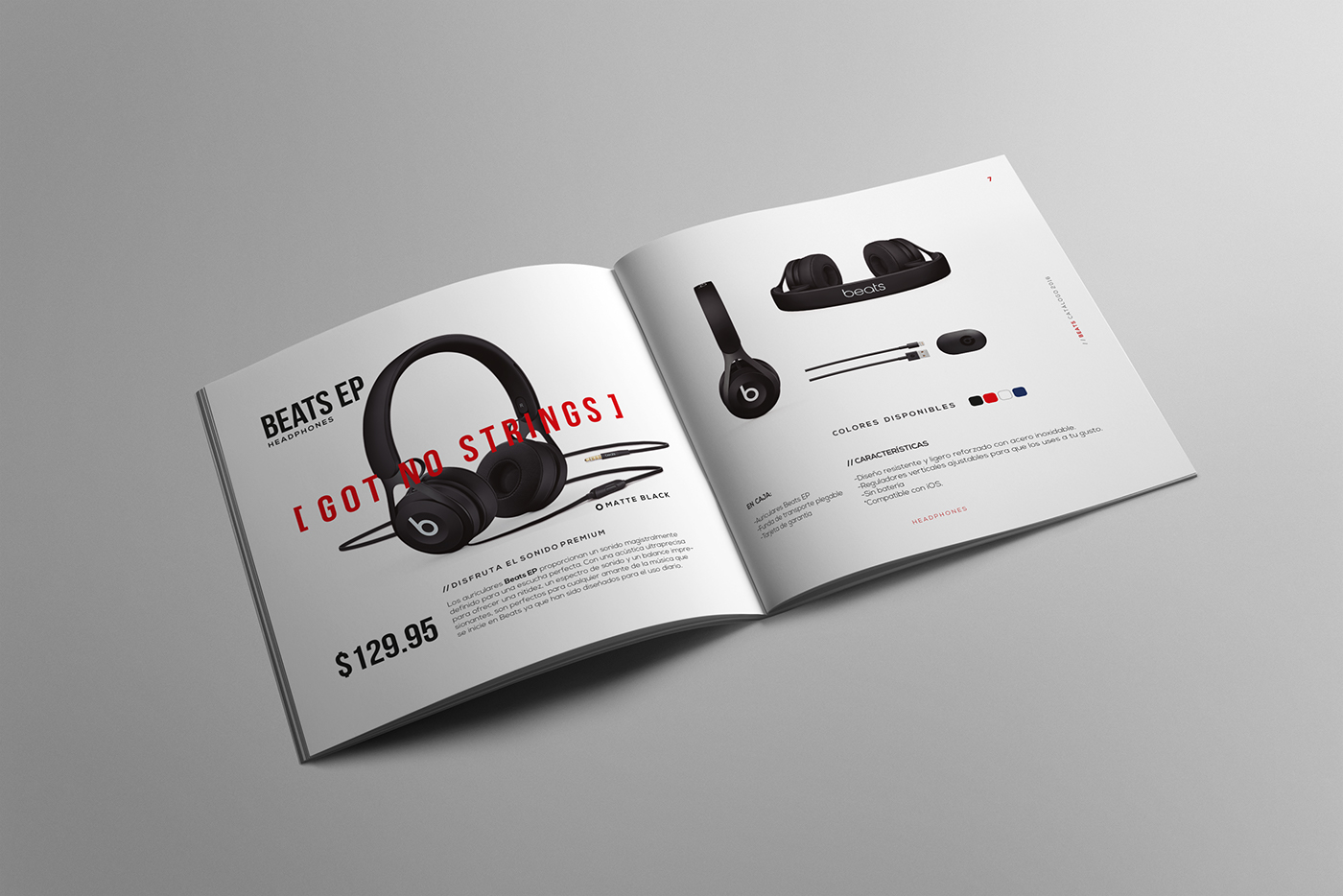 beats editorial design graphic design  Catalogue products