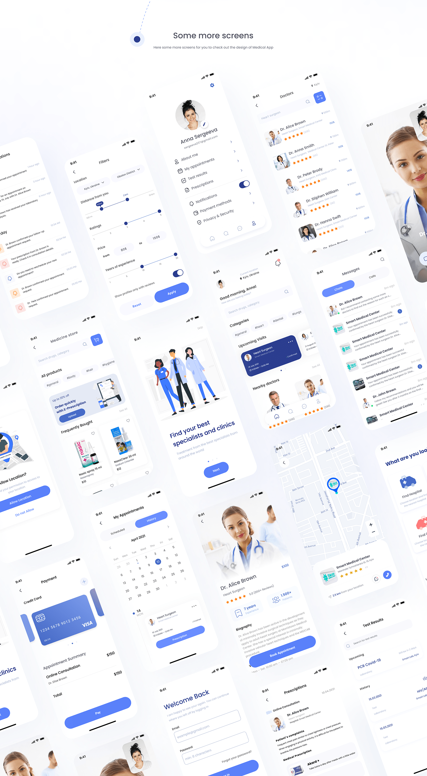 dashboard doctor Health healthcare medical Mobile app patient UI/UX user interface
