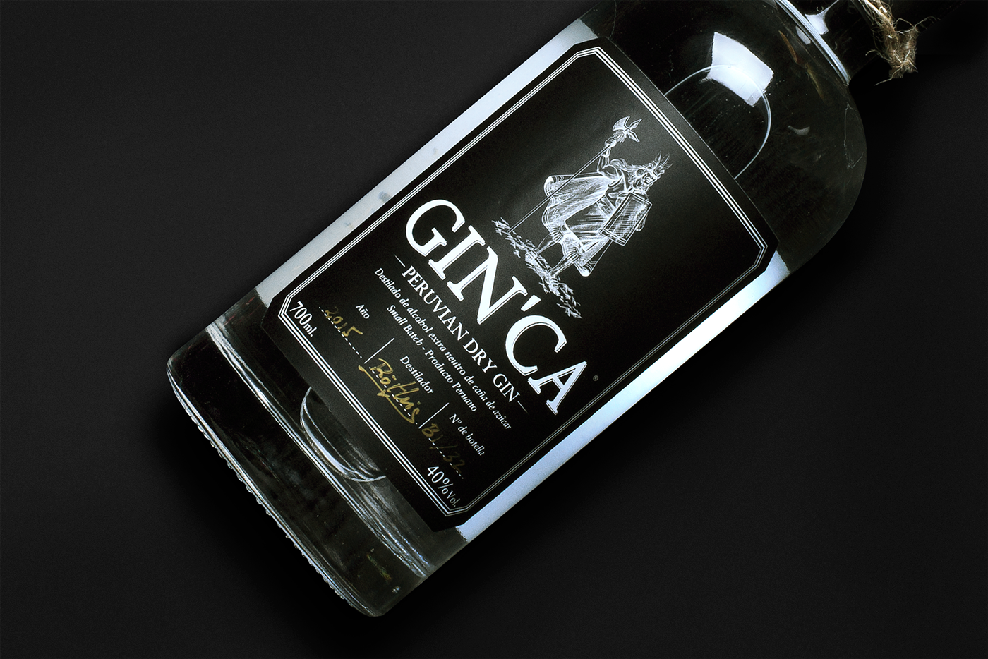 ginebra botella etiqueta inca alcohol destileria distillery gin peru peru bebida Gin Tonic