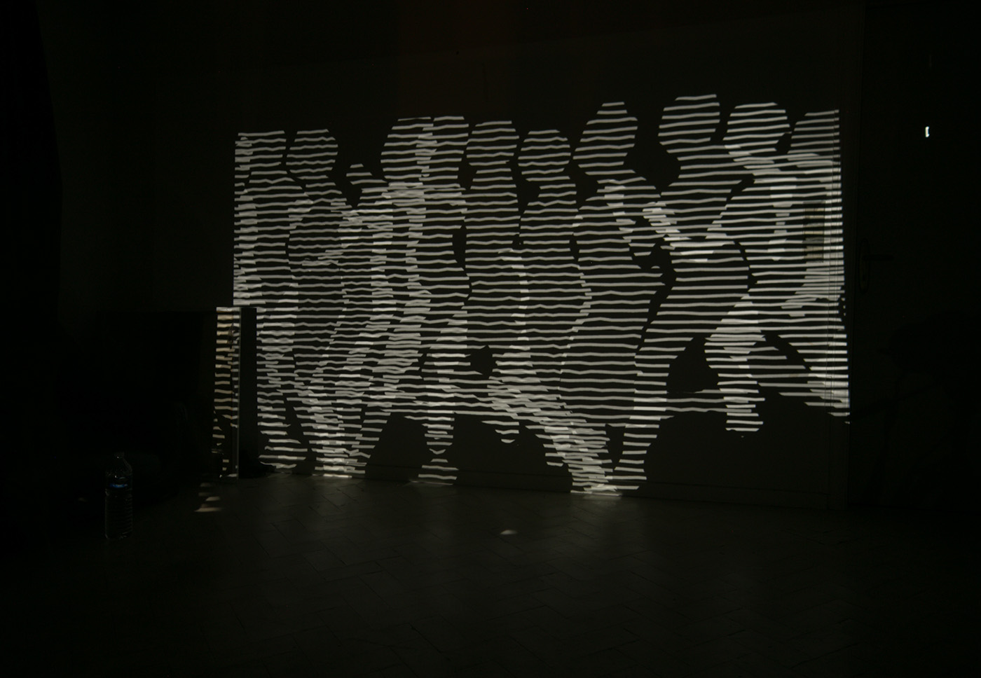 body Mapping processing kinect projection lines abstract dot installation art shapes Arts Numériques