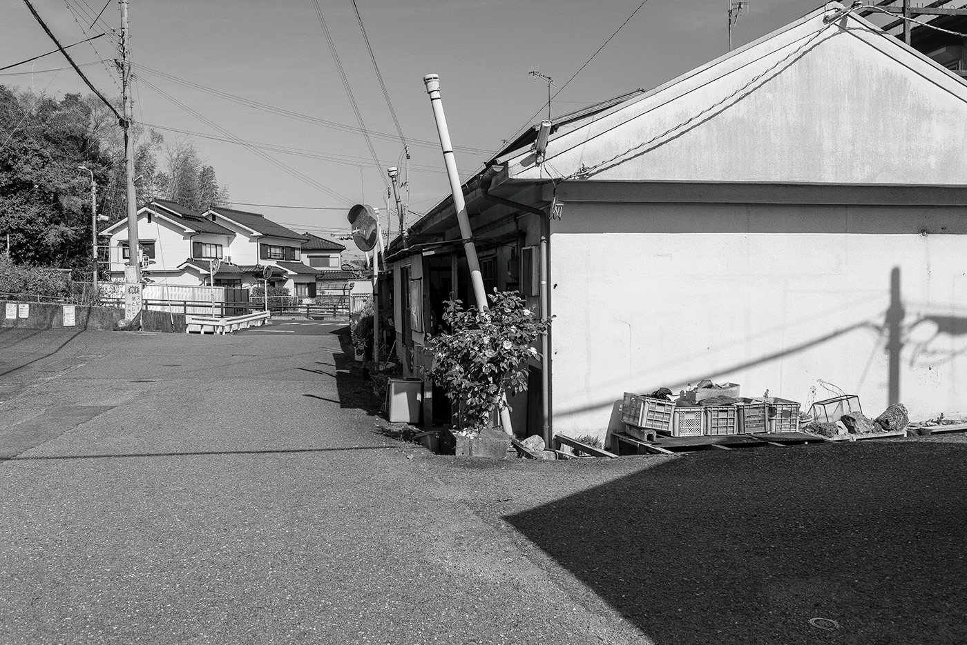 black and white color countryside Wakayama Prefecture japan Nara Prefecture
