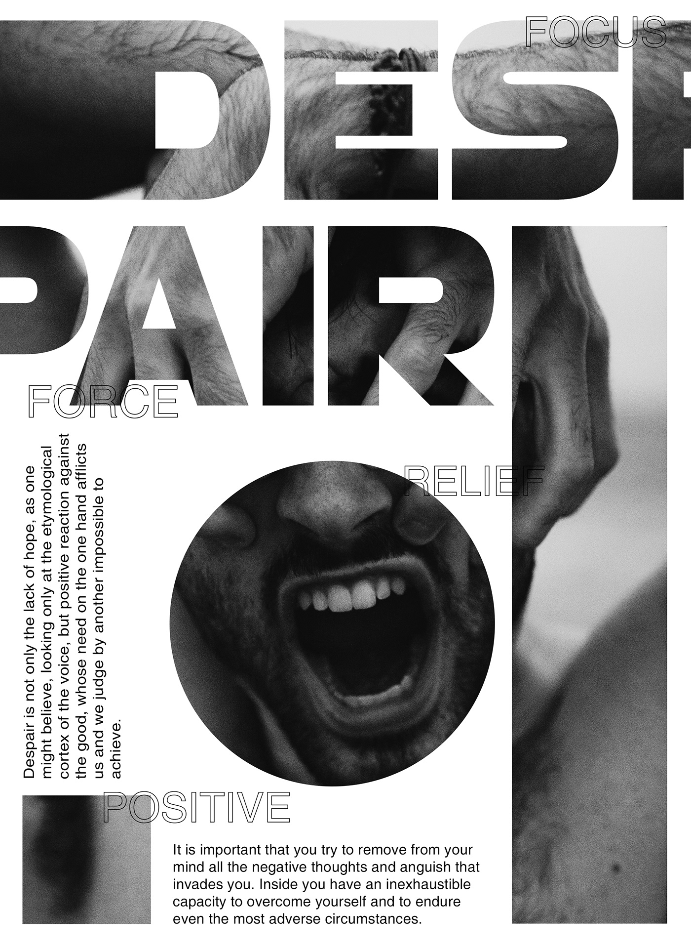 poster cartel InDesign color typography   Focus black design posters editorial