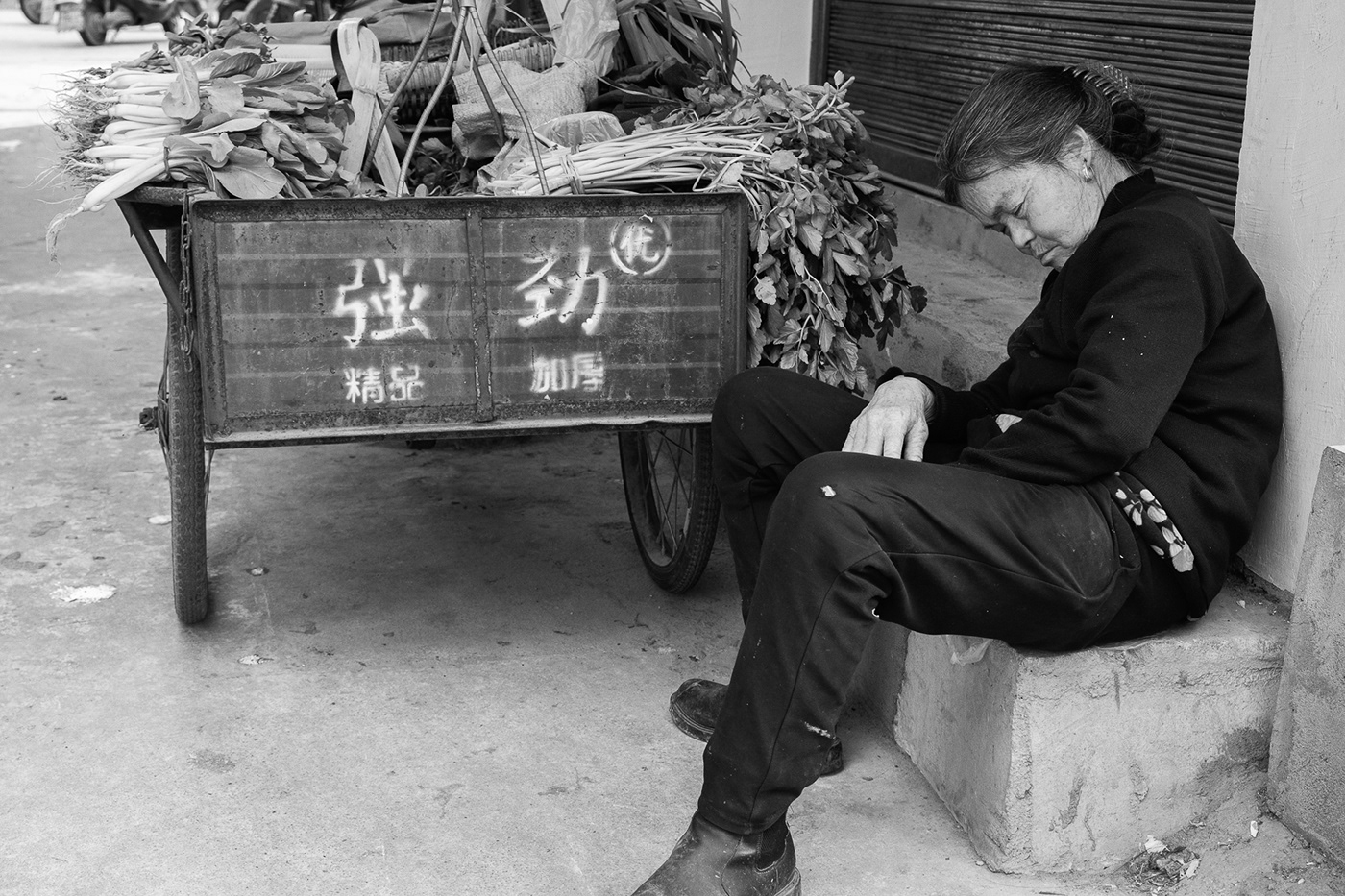 black and white china chinatown people Photography  street photography town Workers