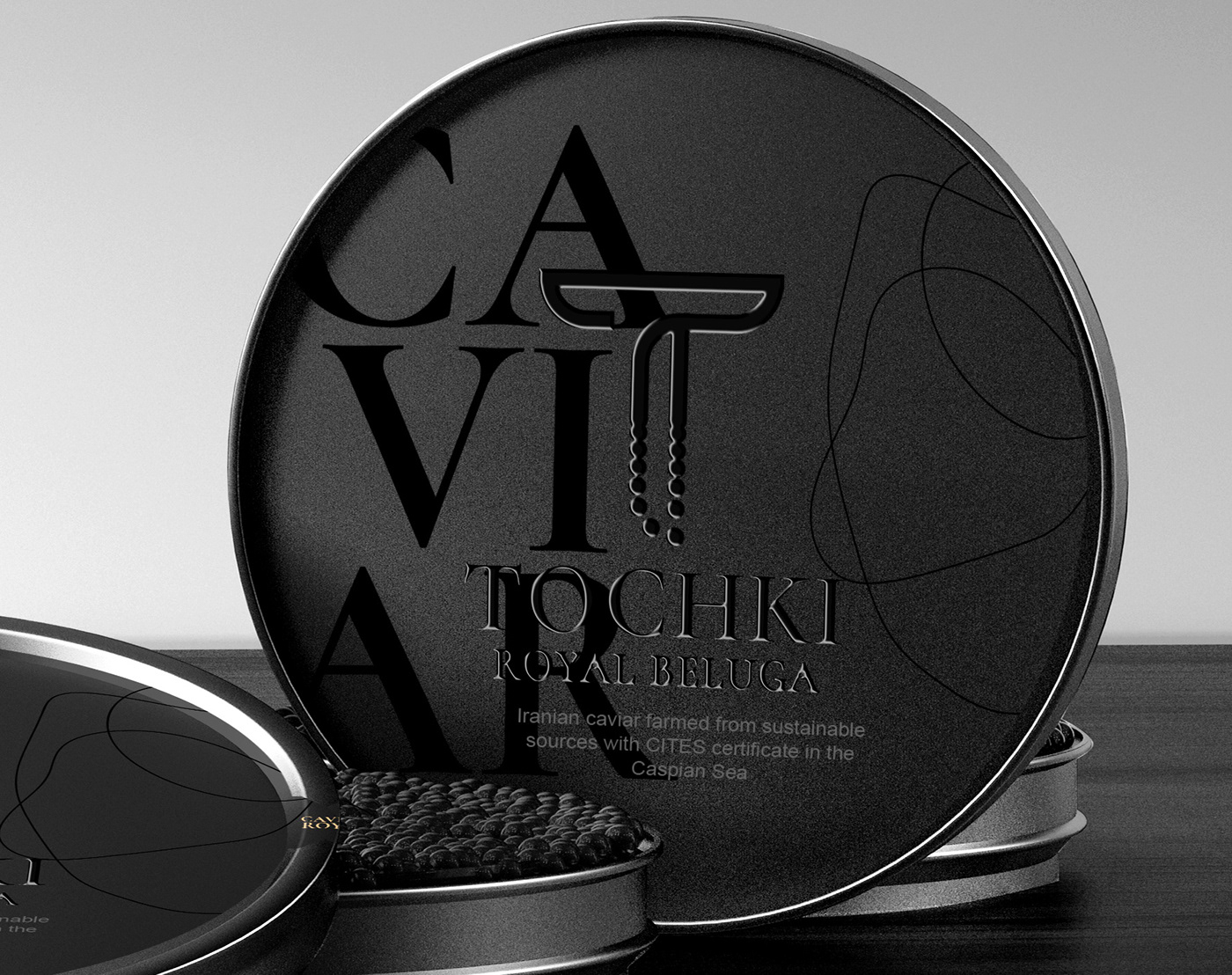 caviar caviar can caviar creative design caviar label caviar tin.