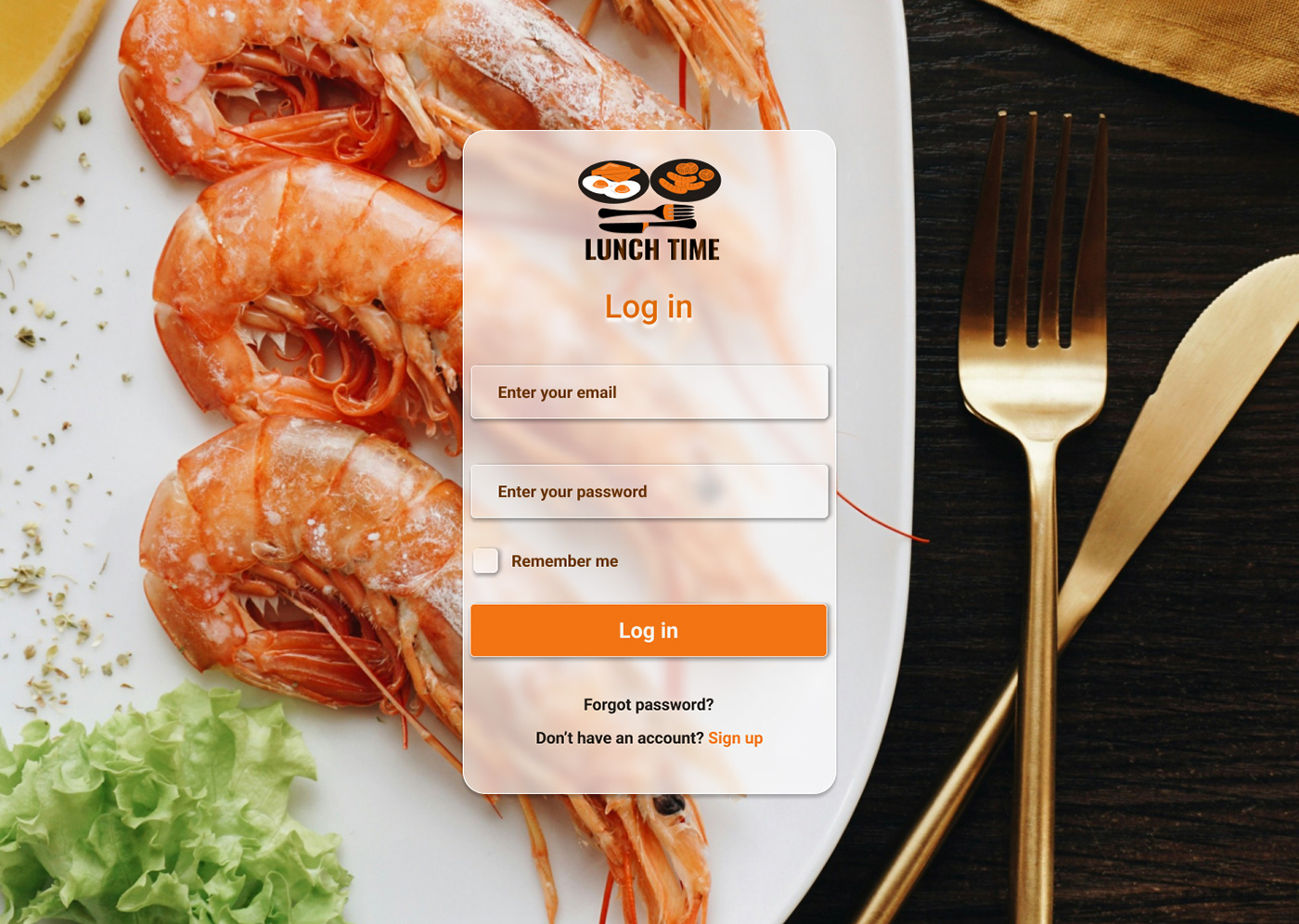 Figma unsplash Logo Design Food  plate seafood multicusine restaurant
