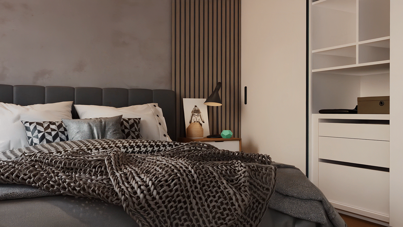 bedroom interior design  architecture archviz 3D modern 3d modeling 3d design Interior