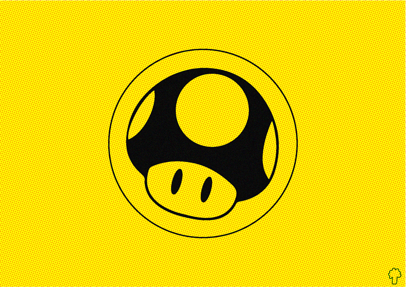 yellow mariokart redesign flyer brand identity