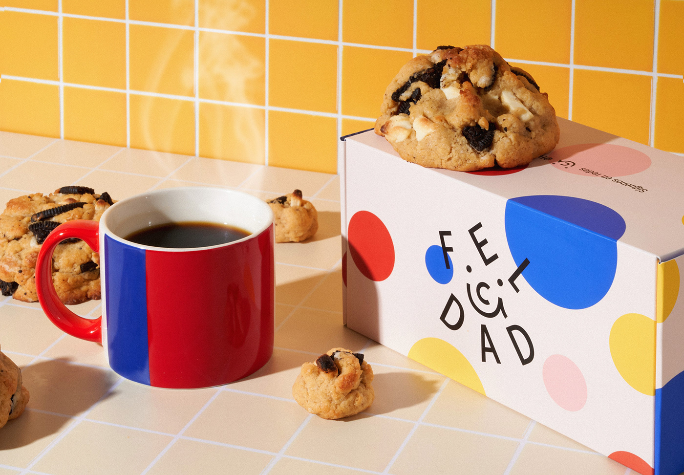 art direction  bakery branding  cookies felicidad graphic design  happiness identity logo Packaging