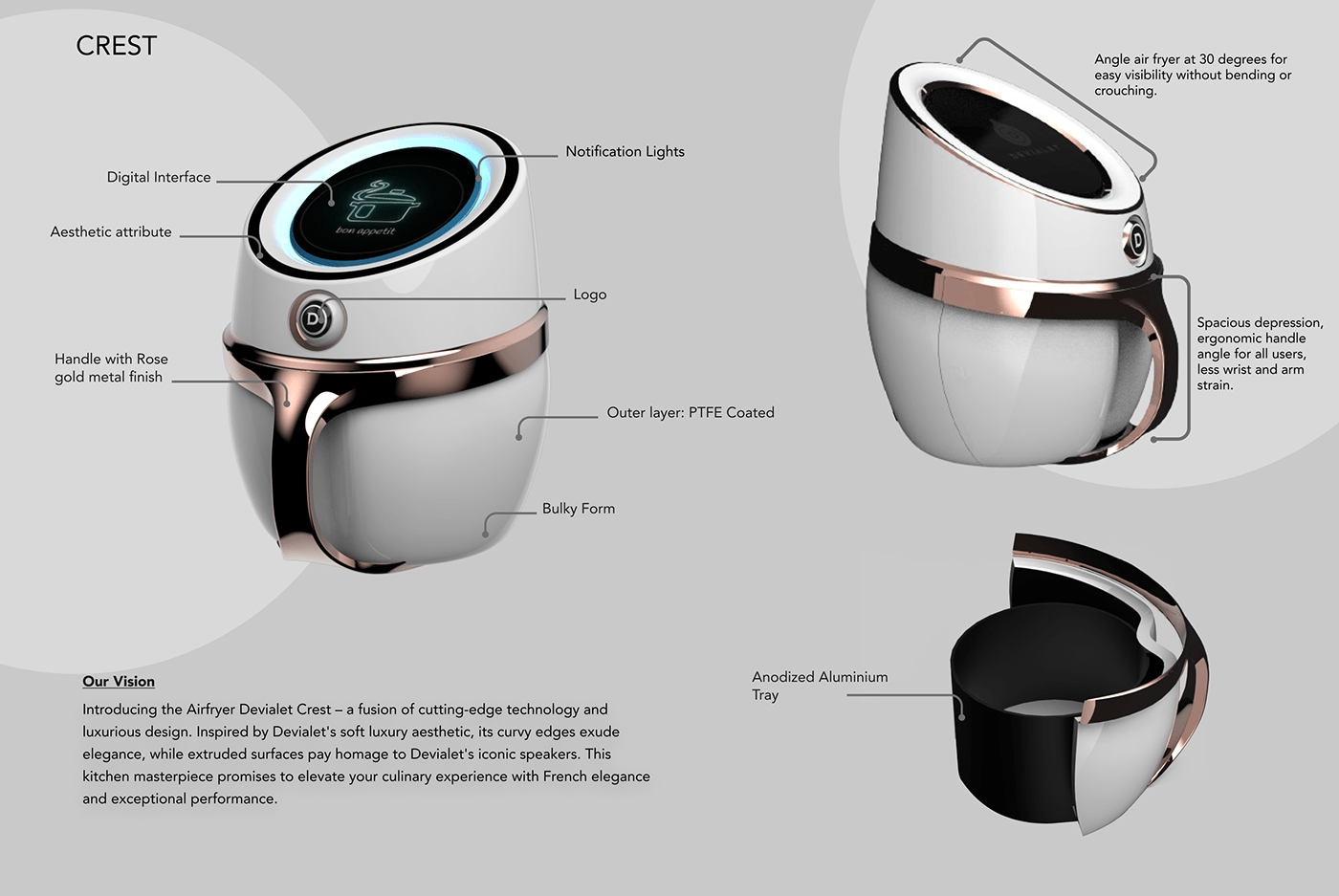 design product design  3D Render devialet animations modern Modularkitchen easytouse homeappliances