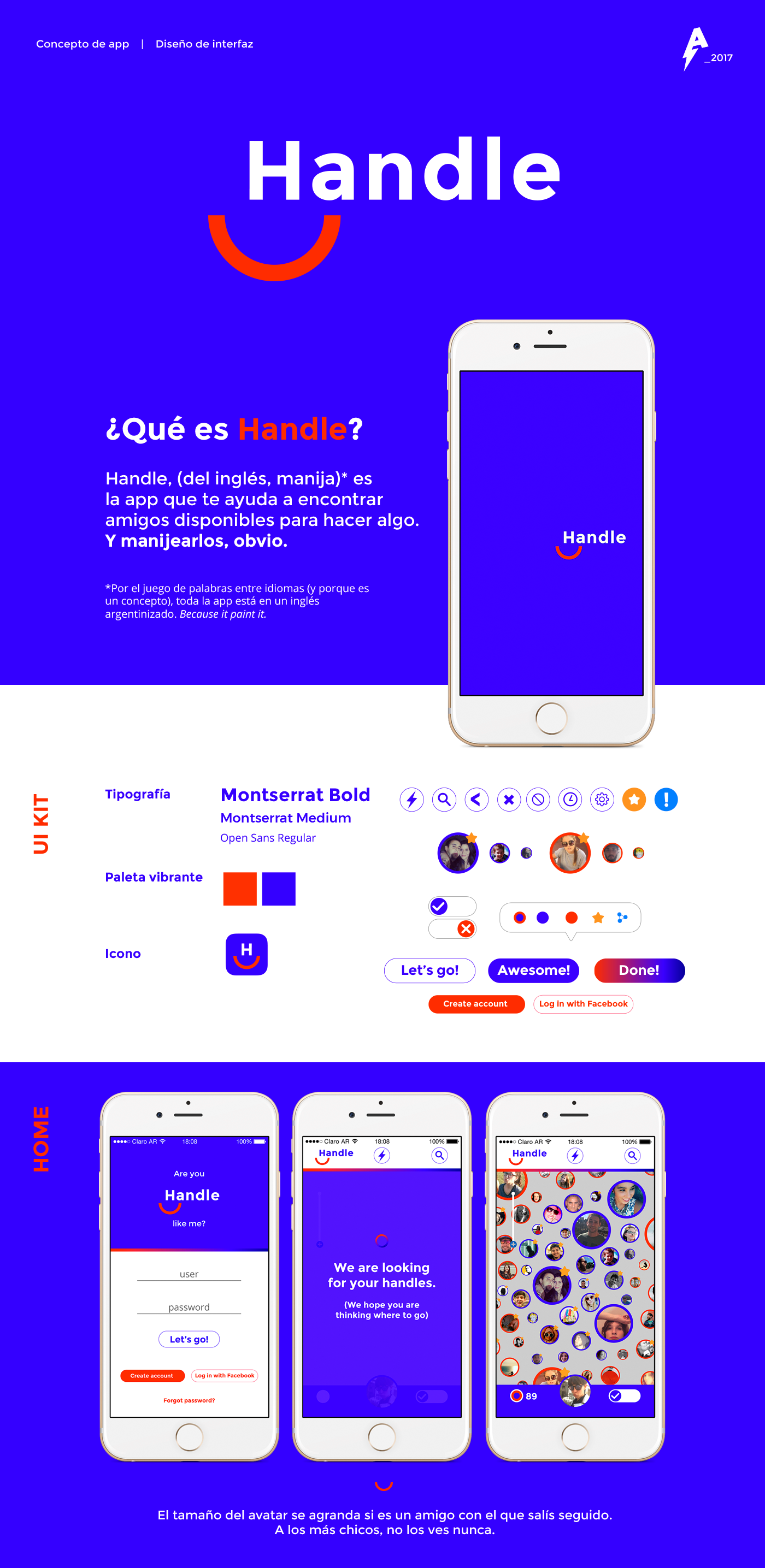 UI ux concept app app design mobile Fun friends handle Hang Out