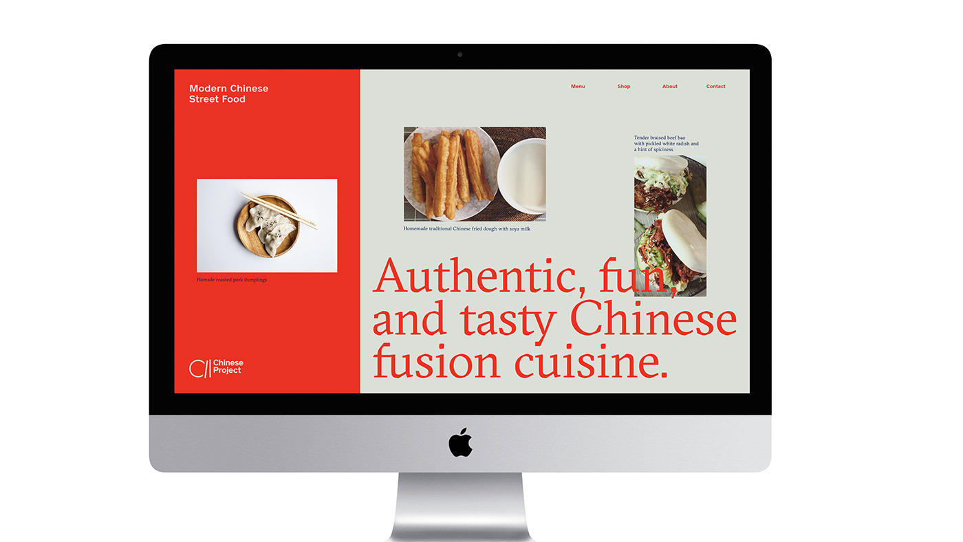 chinese Food  cuisine London fusion branding  restaurant eat china asian
