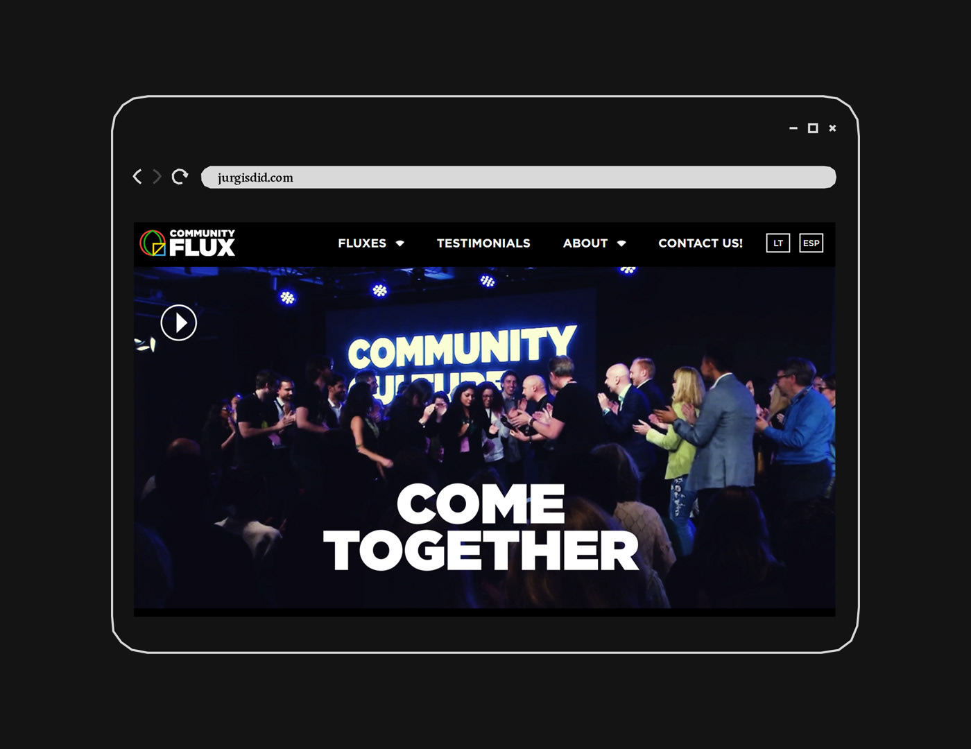 community flux Musical Co-creation ELEVATE Web Design  Experience online Didžiulis Jurgis