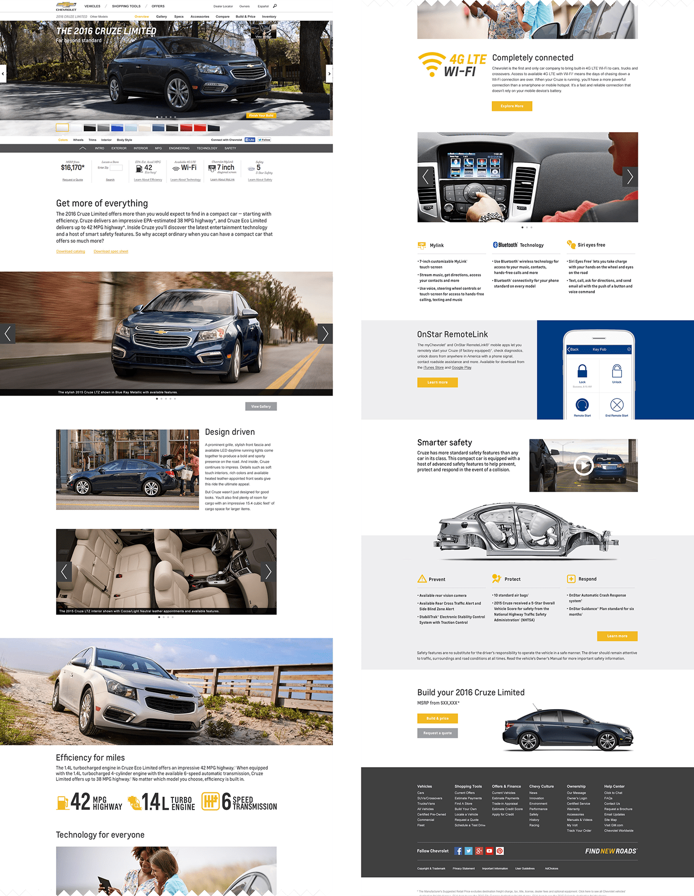 automotive   chevrolet CHEVY Webdesign