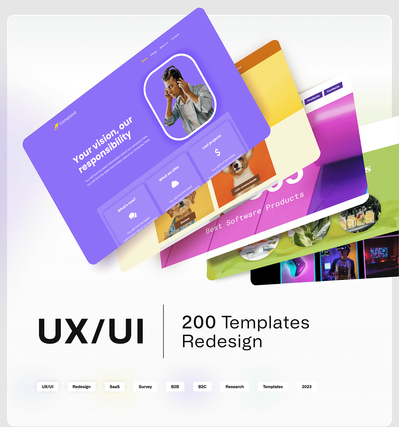 UI/UX ui design Web landing page Website Design Webdesign Web Design  flat design survey