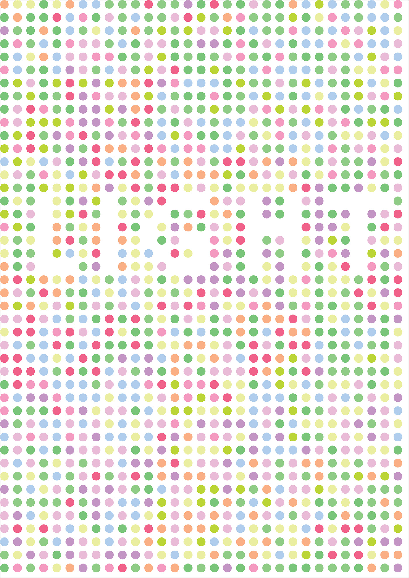 color dots dotswork light poster