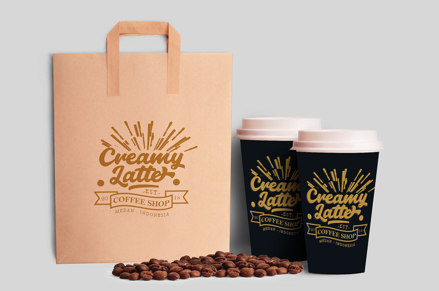 Script branding  Typeface Coffee font modern Logotype shop