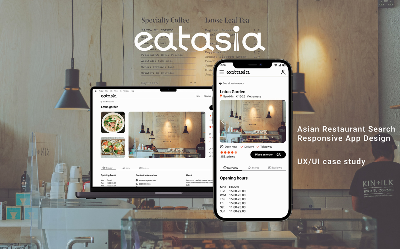 responsive website ux/ui UX design Restaurant app location based app Figma ux ui case study Web Design  mobile app design responsive app