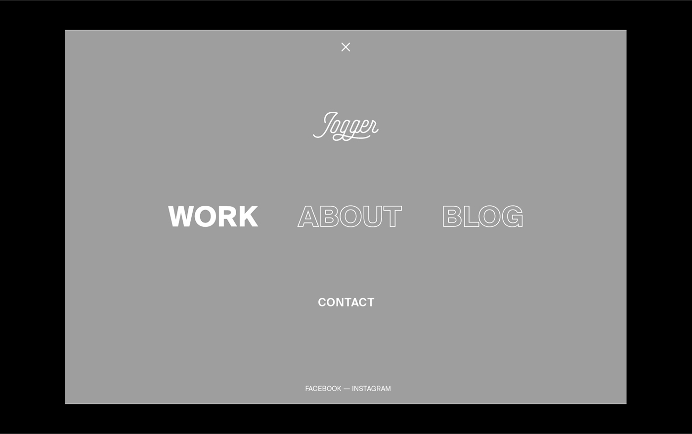 Website jogger studios Web Design  vfx Production design