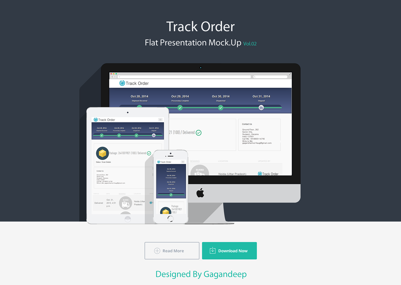 Order tracking. Презентация Flat. Responsive UI Design. Track order кнопка.