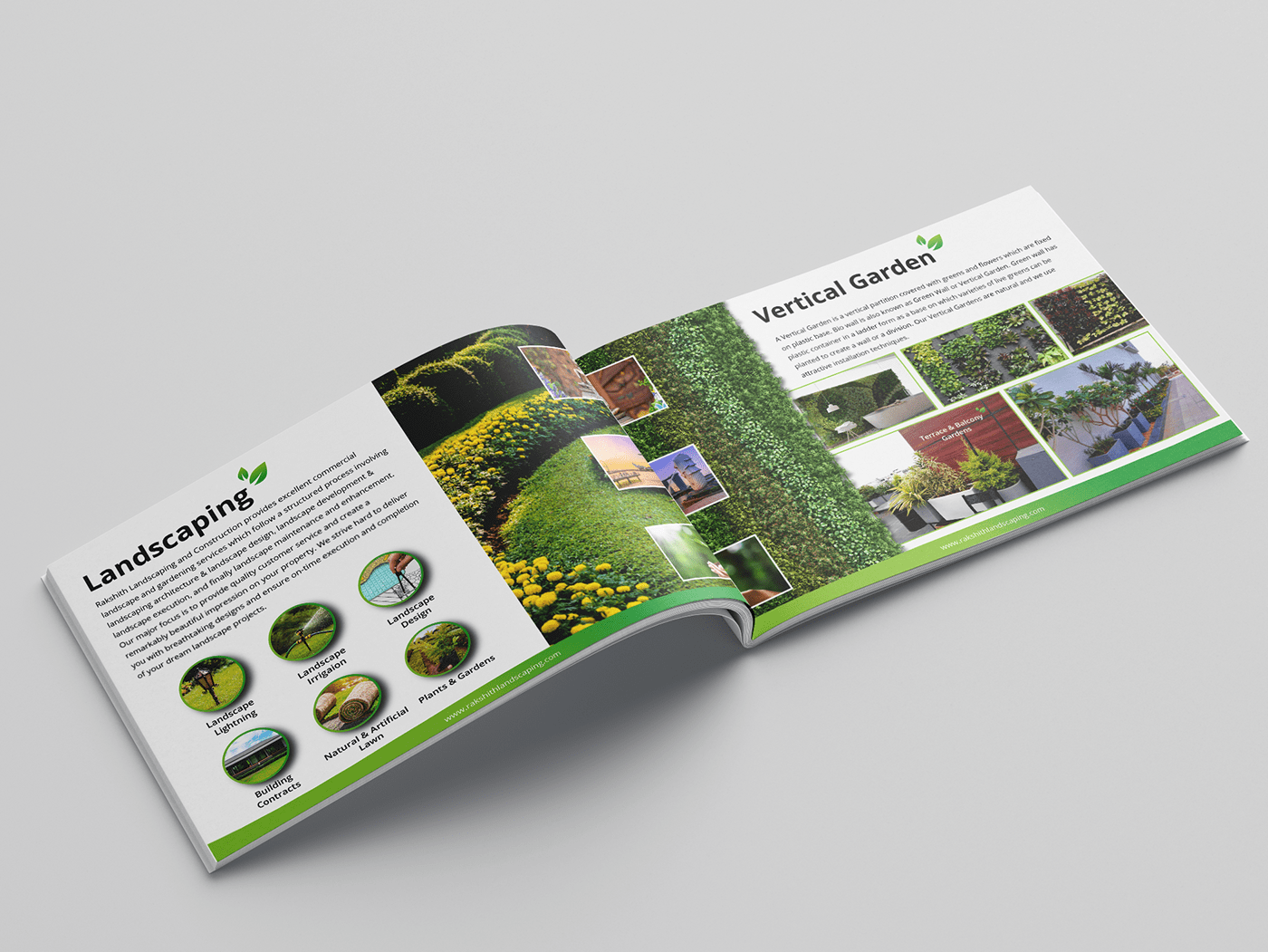 brochure design Catalogue design garden garden brochure garden brochure design gardening graphic design  landscape brochure landscaping landscaping brochure