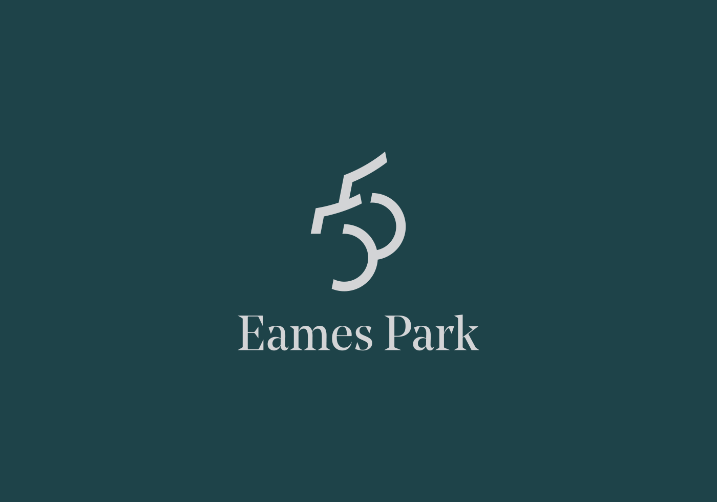 55 Eames Park building logo luxury madrid monogram premium property rchitecture Real State