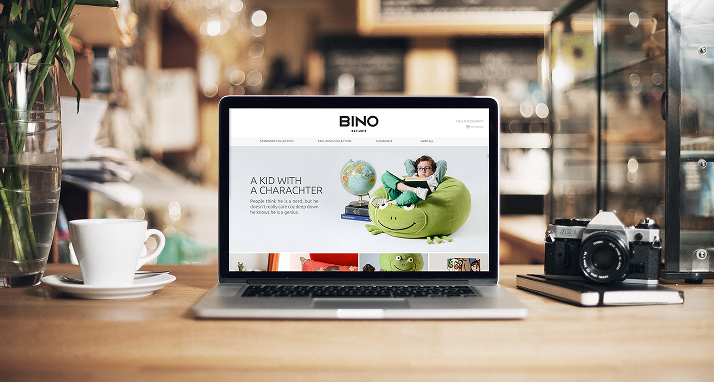 bino BINO Rebranding rebranding furniture Casual Furniture branding egypt type logo simple neat
