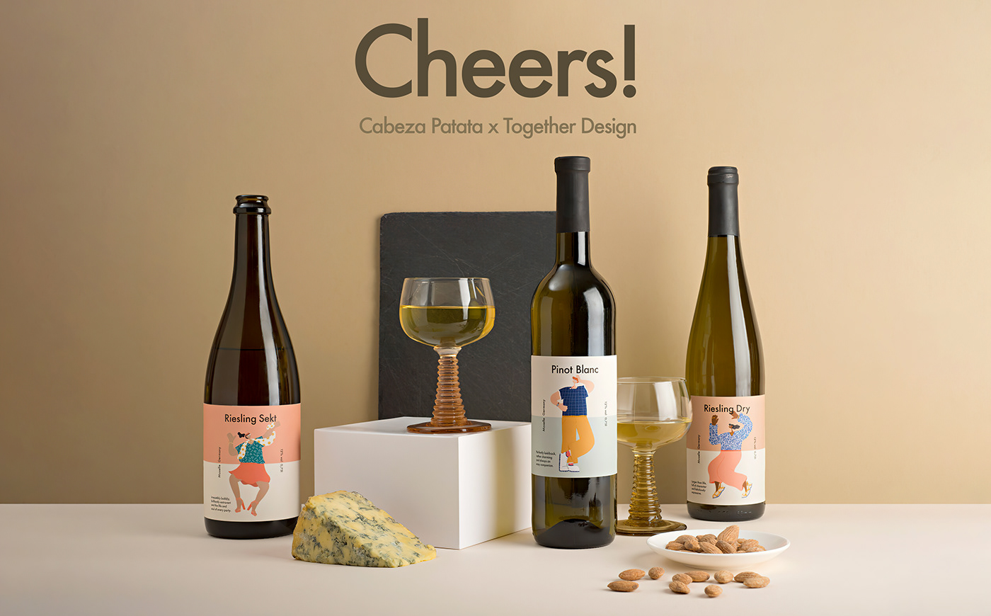 2D bottle Character design ILLUSTRATION  Label Packaging wine